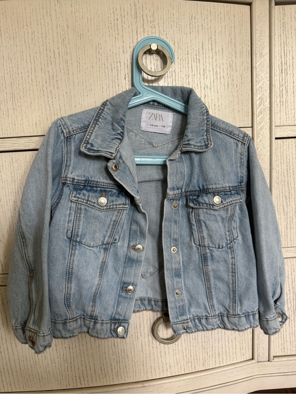 Zara Light Wash Denim Jacket for Kids